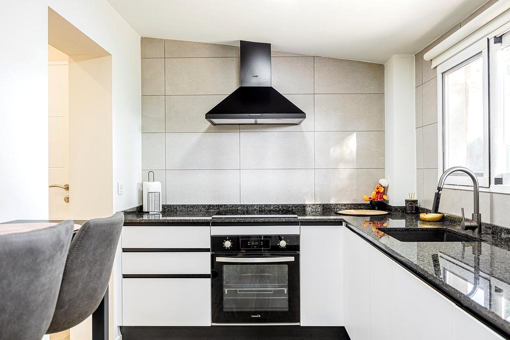 Eco-friendly bamboo cabinetry in a modern kitchen
